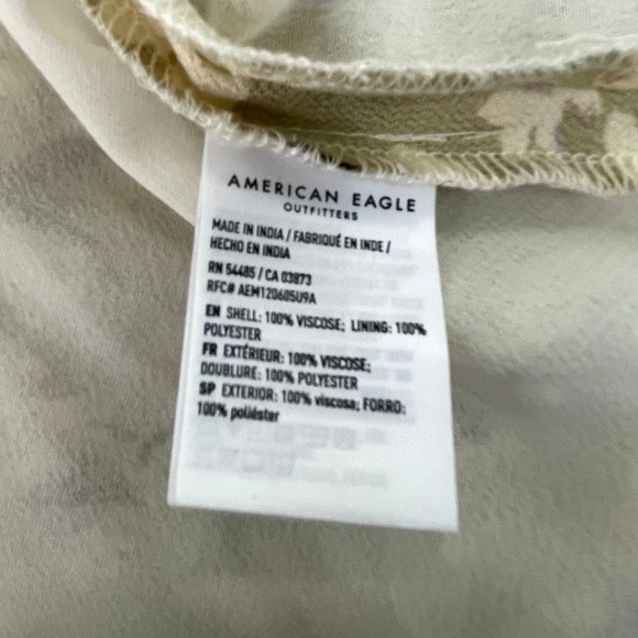 American Eagle Womens Midi Dress Size S Fairy Garden Cottagecore Floral Dainty - Picture 8 of 11